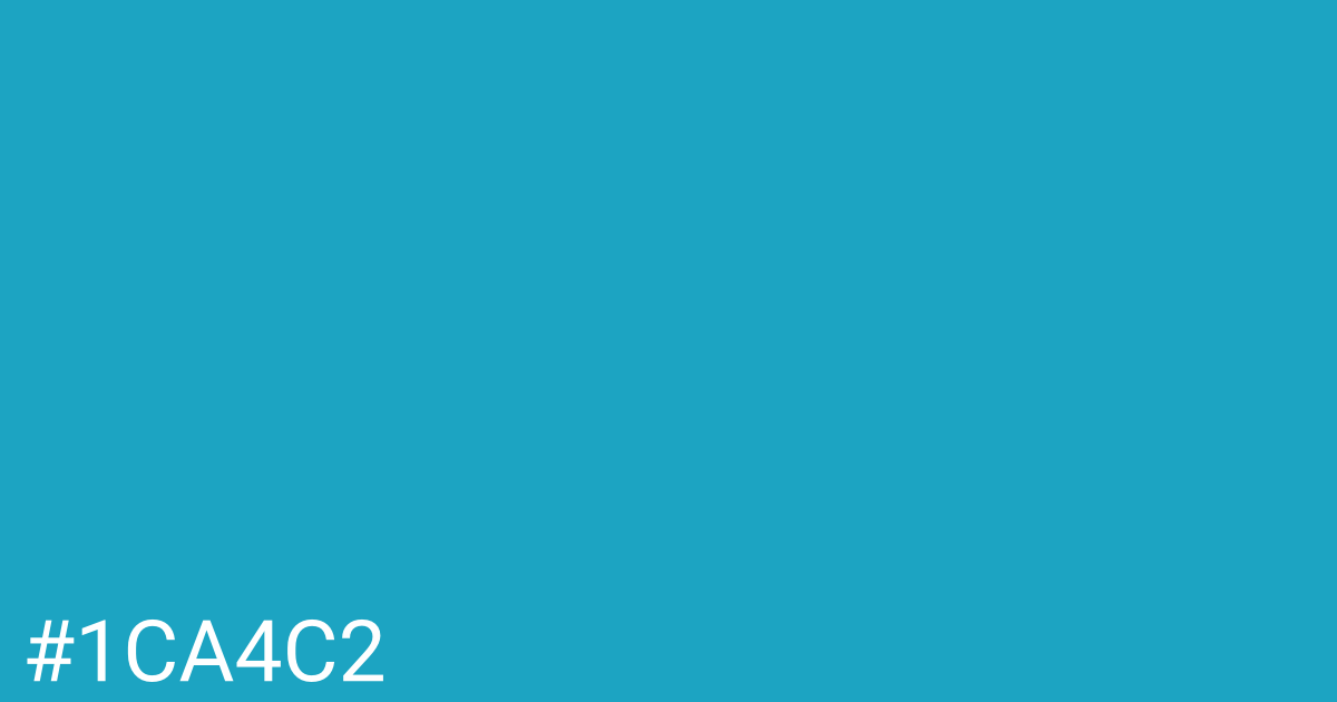 Hex color #1ca4c2 graphic