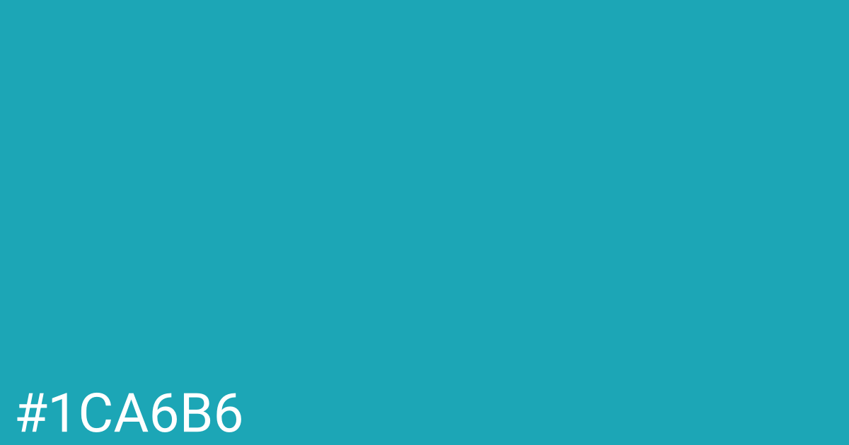 Hex color #1ca6b6 graphic