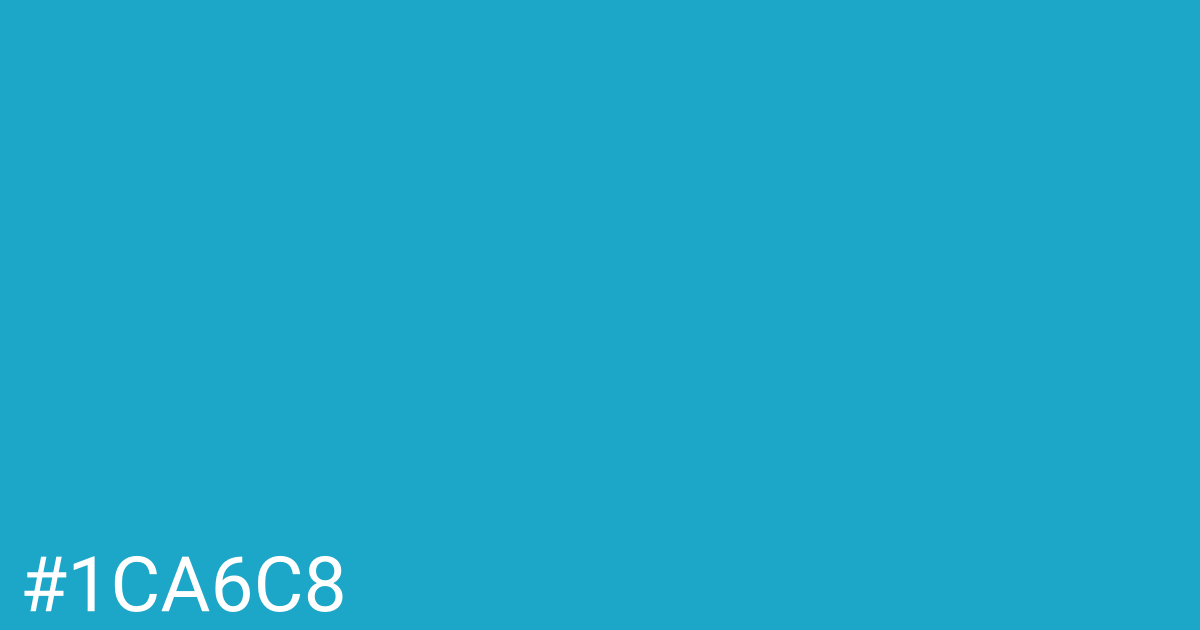 Hex color #1ca6c8 graphic