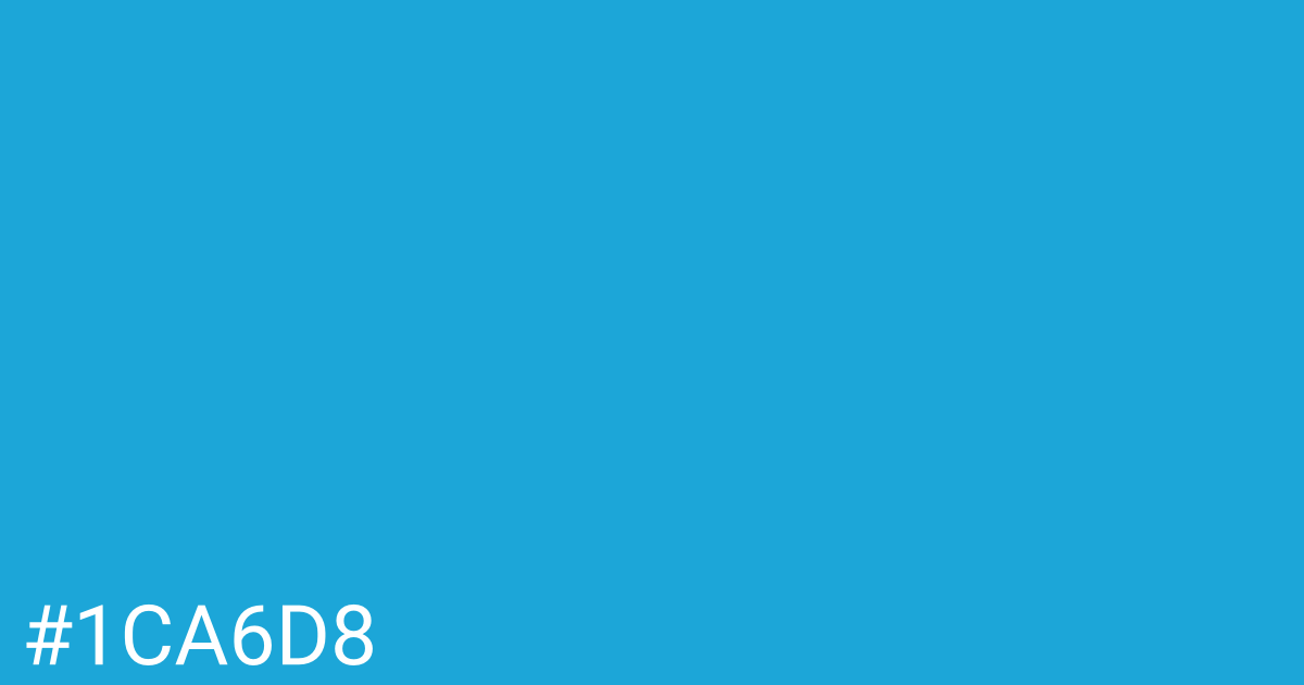 Hex color #1ca6d8 graphic