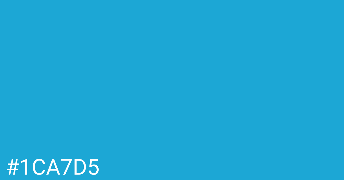 Hex color #1ca7d5 graphic