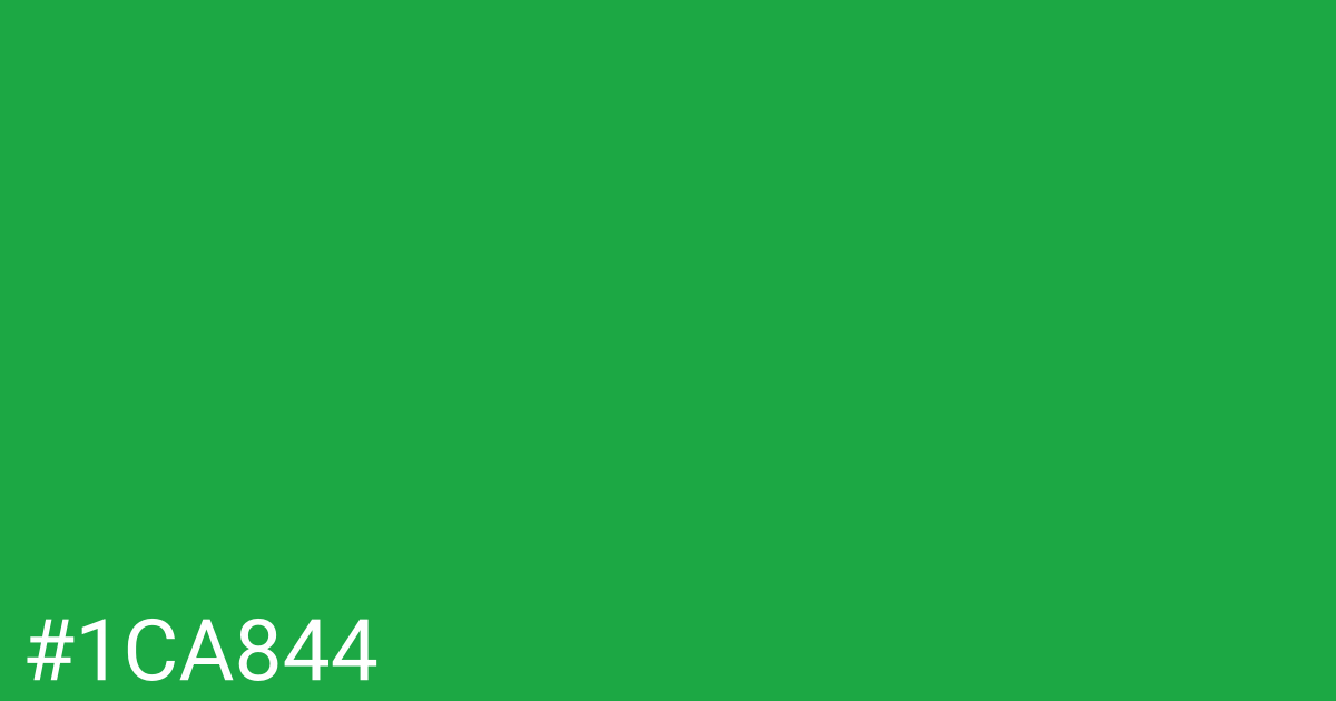 Hex color #1ca844 graphic