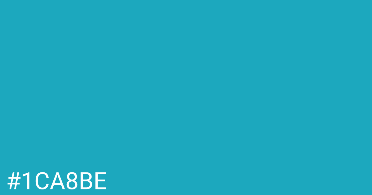 Hex color #1ca8be graphic