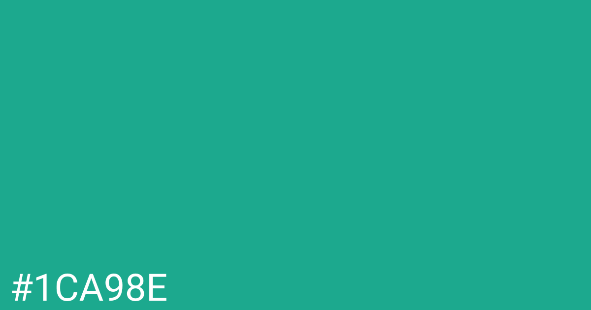 Hex color #1ca98e graphic
