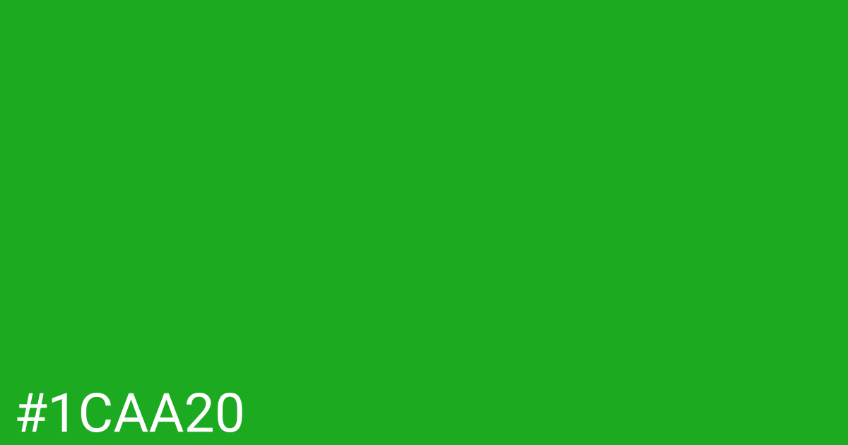 Hex color #1caa20 graphic