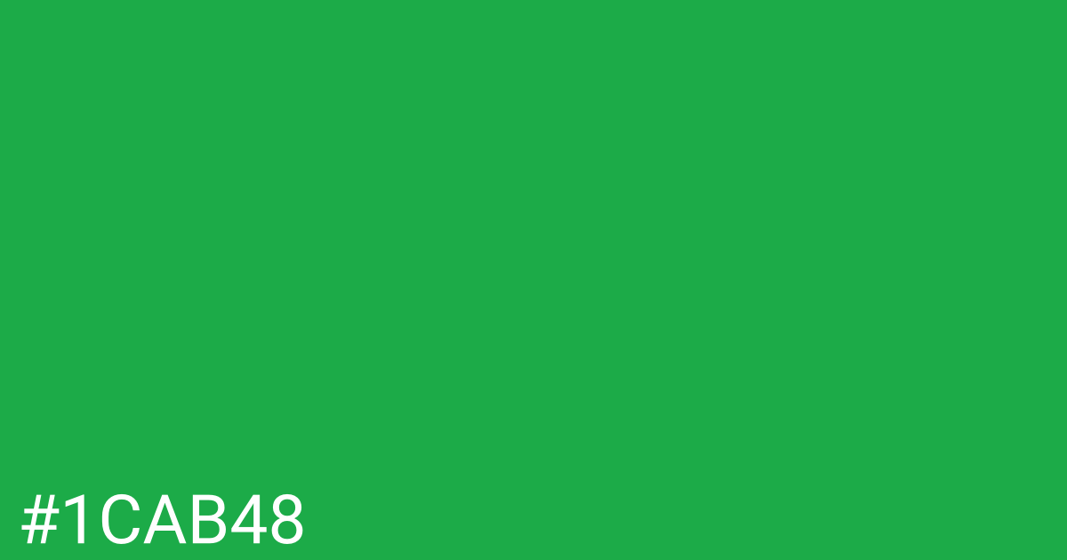 Hex color #1cab48 graphic