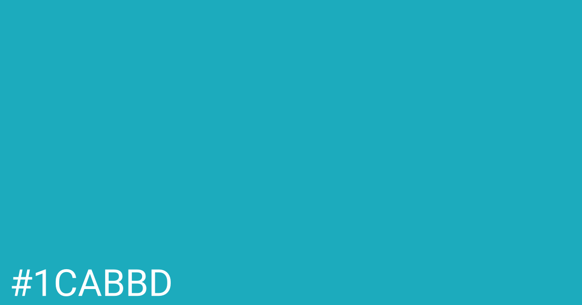 Hex color #1cabbd graphic