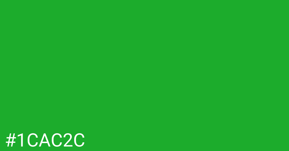 Hex color #1cac2c graphic