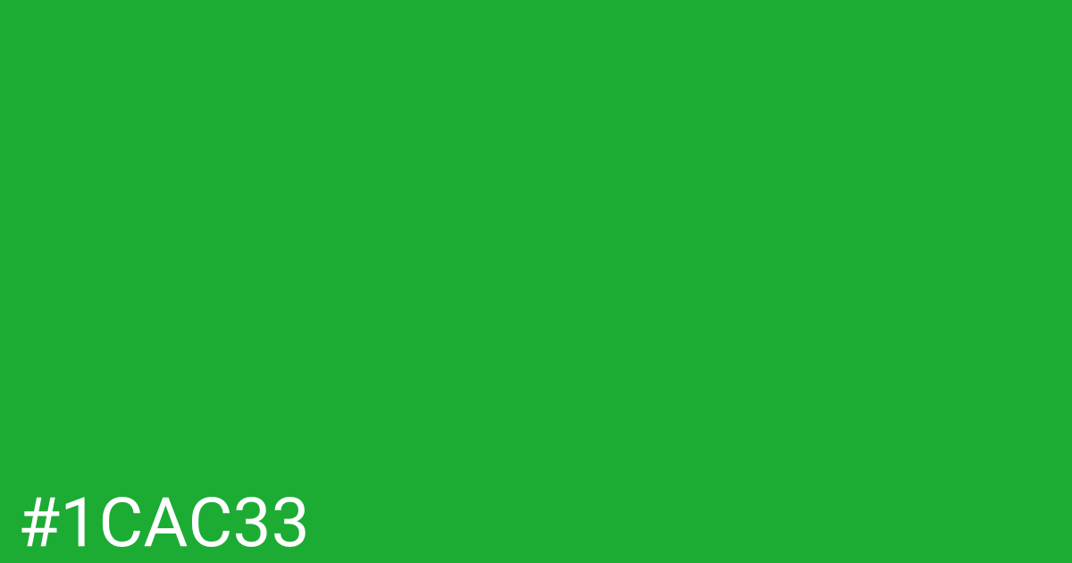 Hex color #1cac33 graphic