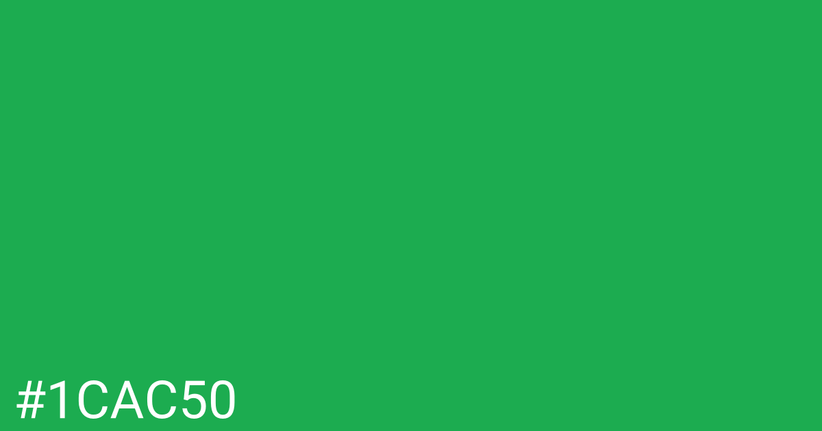 Hex color #1cac50 graphic