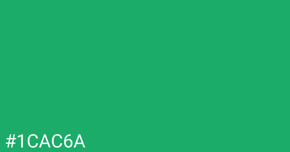 Hex color #1cac6a graphic
