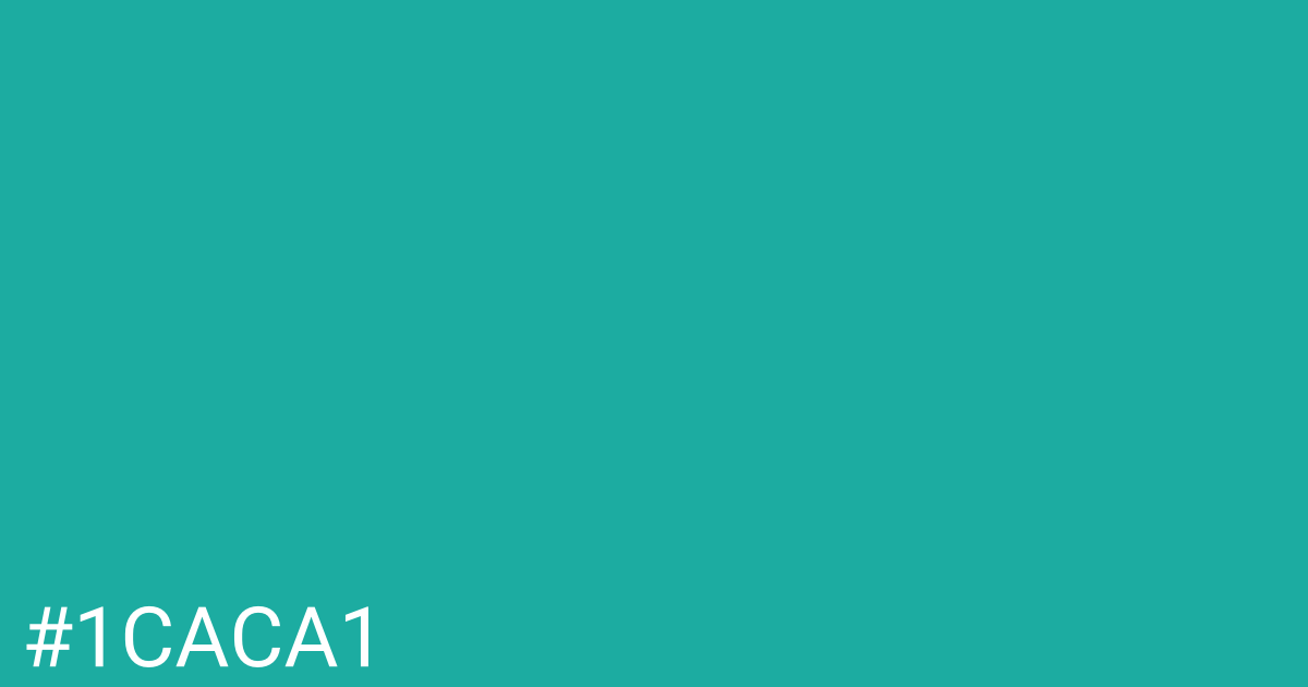 Hex color #1caca1 graphic