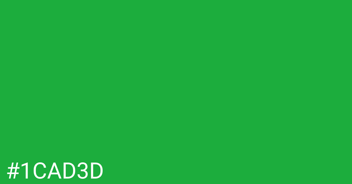 Hex color #1cad3d graphic