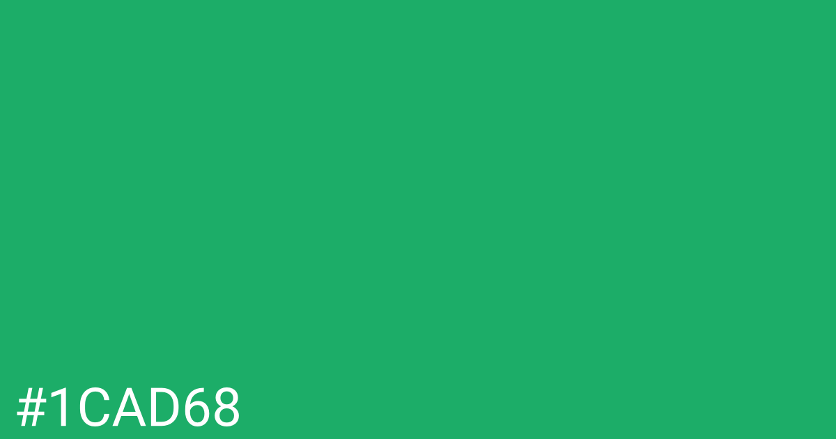 Hex color #1cad68 graphic