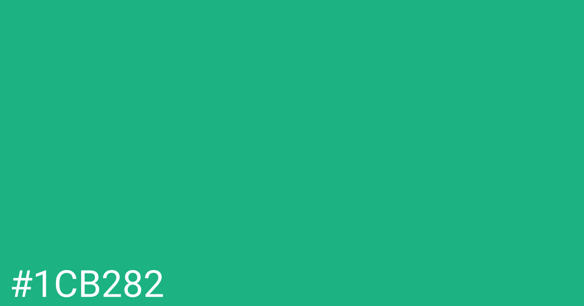 Hex color #1cb282 graphic