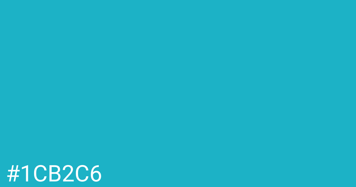 Hex color #1cb2c6 graphic