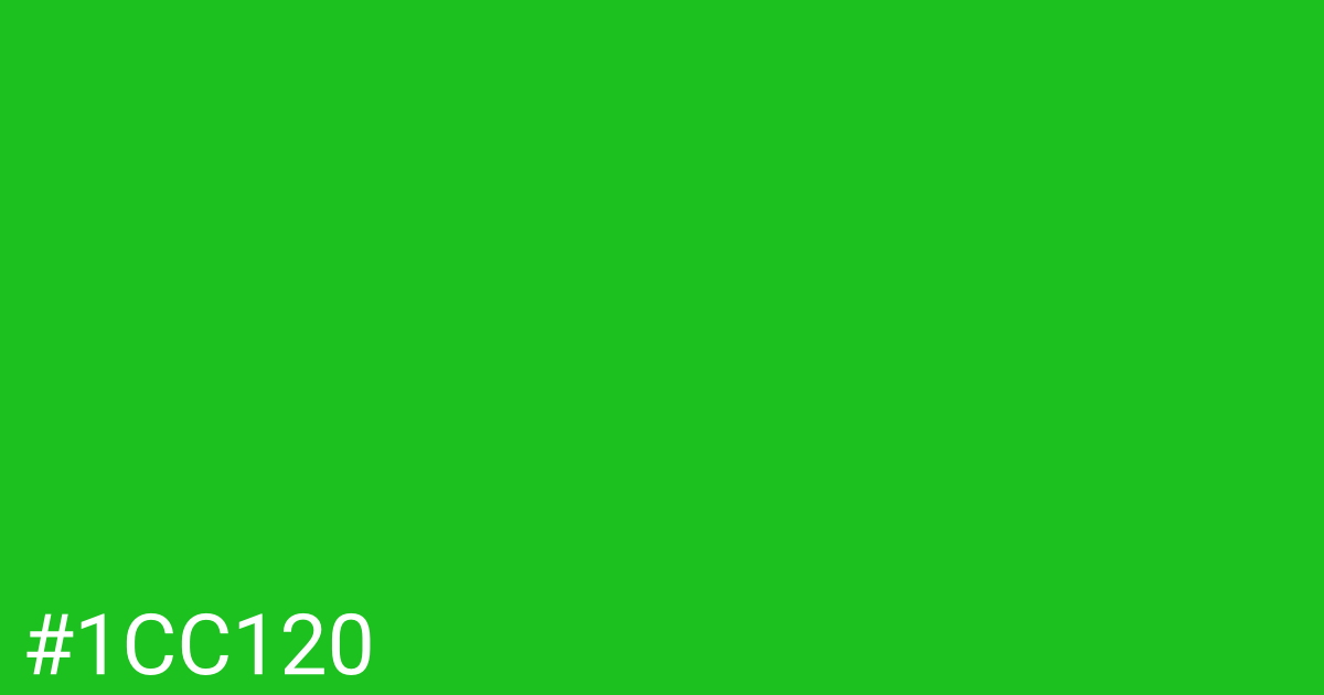 Hex color #1cc120 graphic