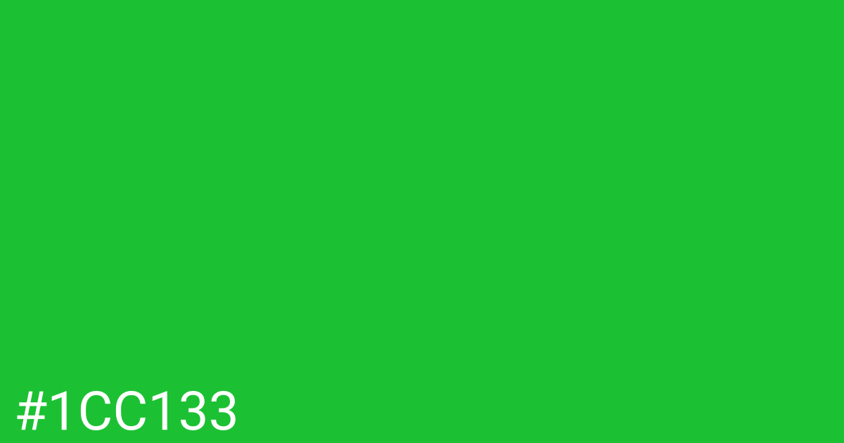 Hex color #1cc133 graphic