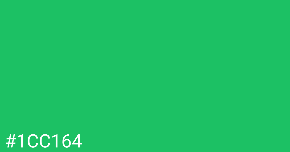 Hex color #1cc164 graphic