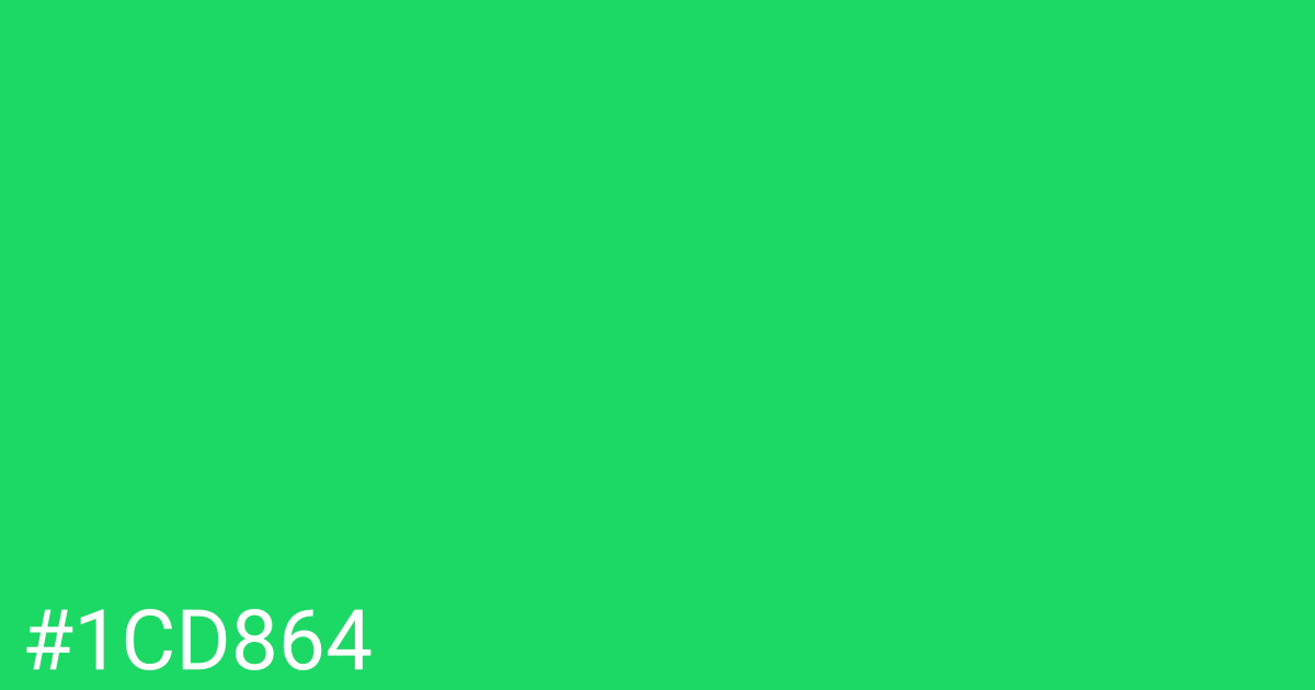 Hex color #1cd864 graphic