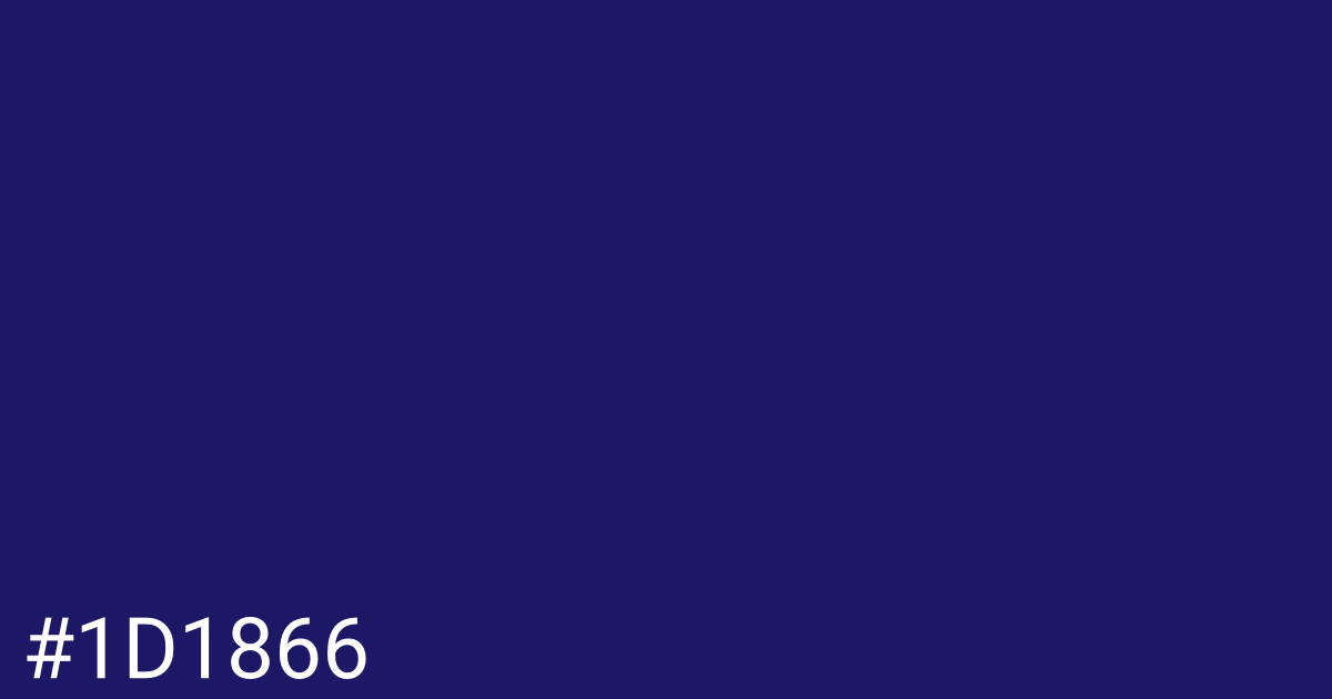 Hex color #1d1866 graphic