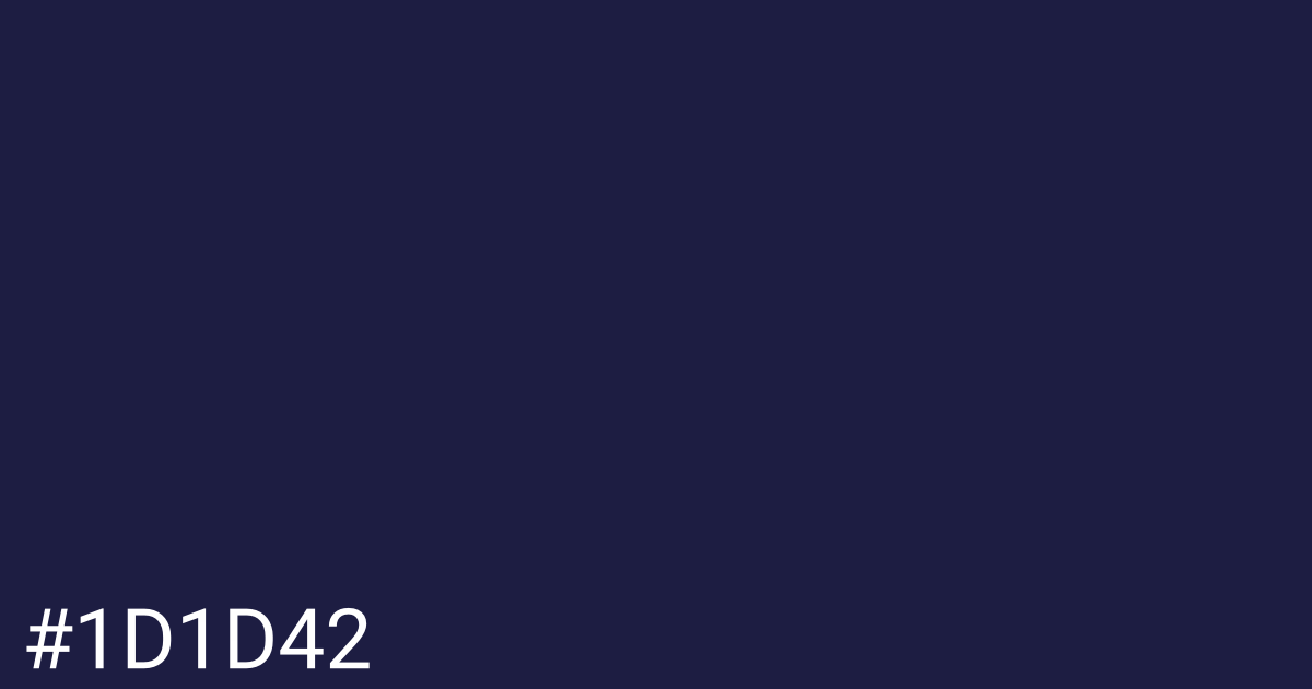Hex color #1d1d42 graphic