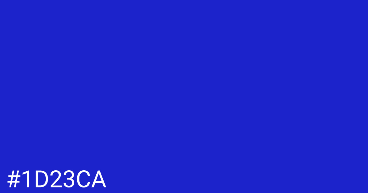 Hex color #1d23ca graphic