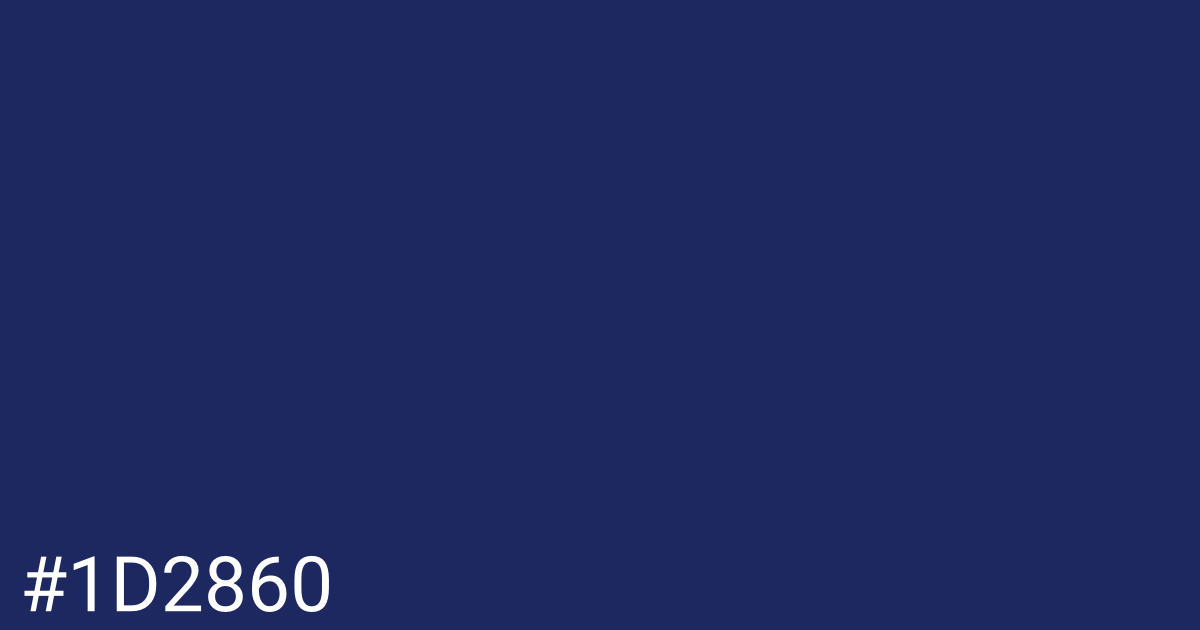 Hex color #1d2860 graphic