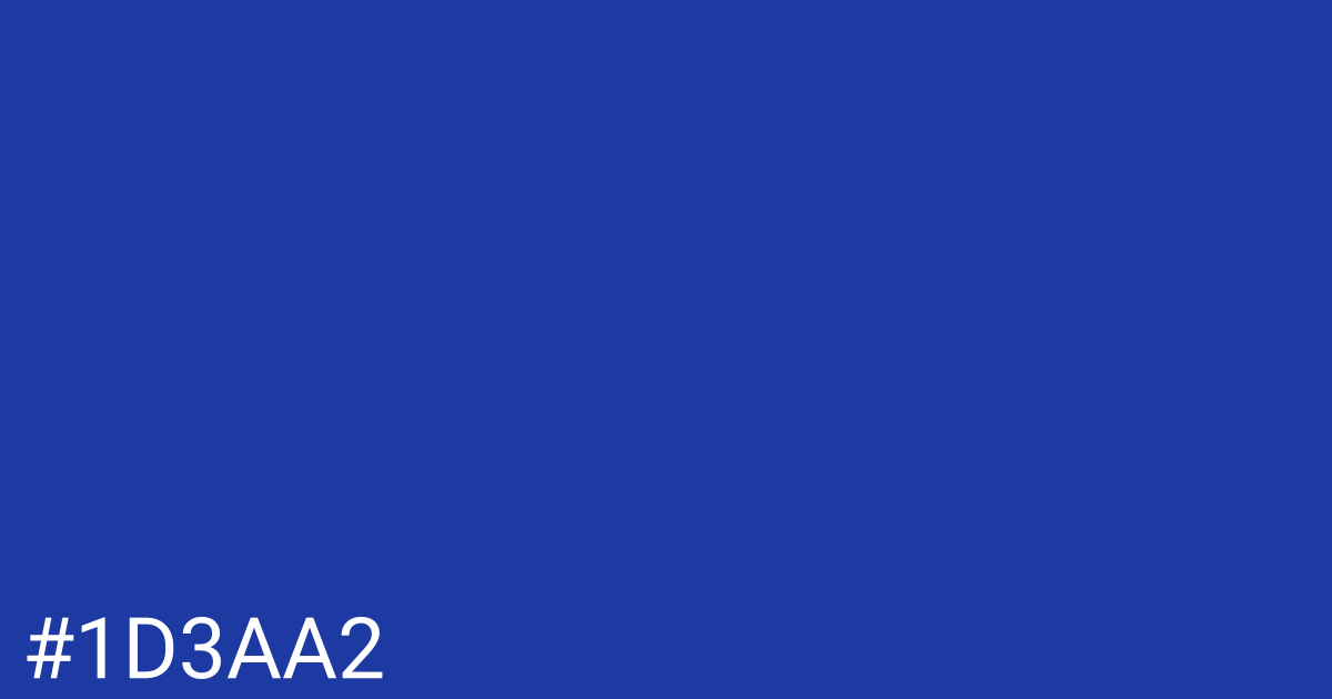 Hex color #1d3aa2 graphic