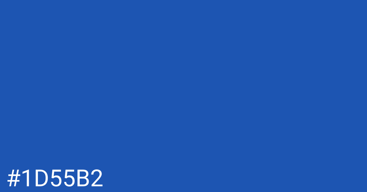 Hex color #1d55b2 graphic