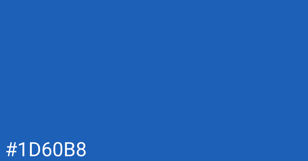 Hex color #1d60b8 graphic