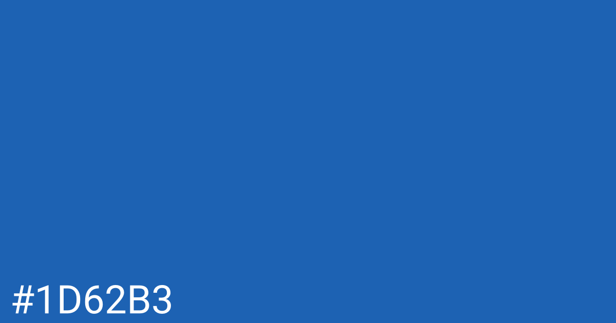 Hex color #1d62b3 graphic