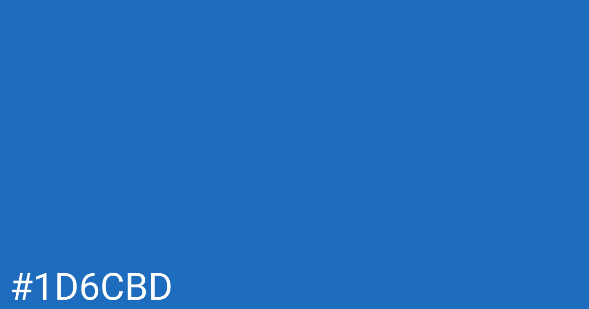 Hex color #1d6cbd graphic