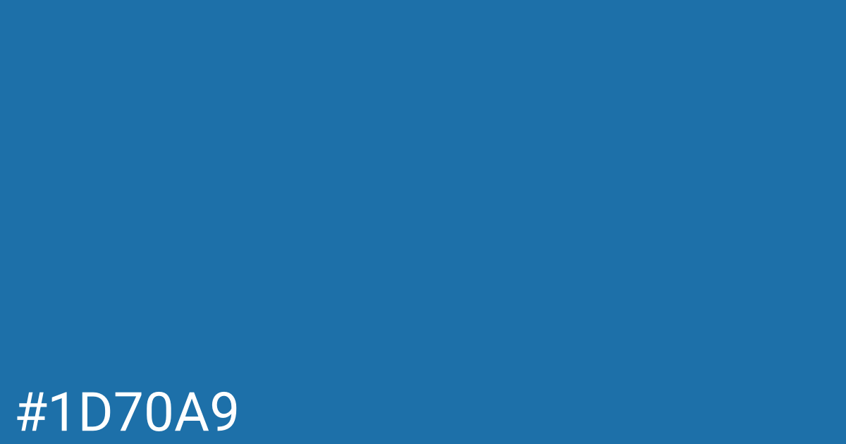 Hex color #1d70a9 graphic