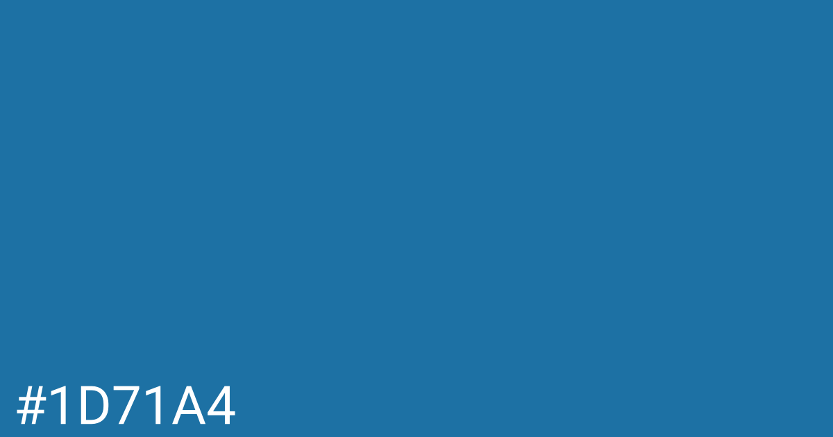 Hex color #1d71a4 graphic