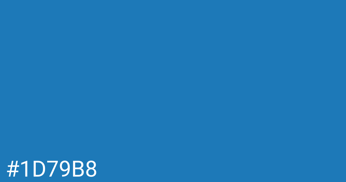 Hex color #1d79b8 graphic