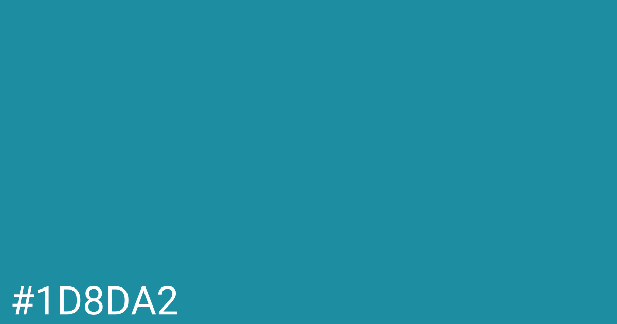 Hex color #1d8da2 graphic