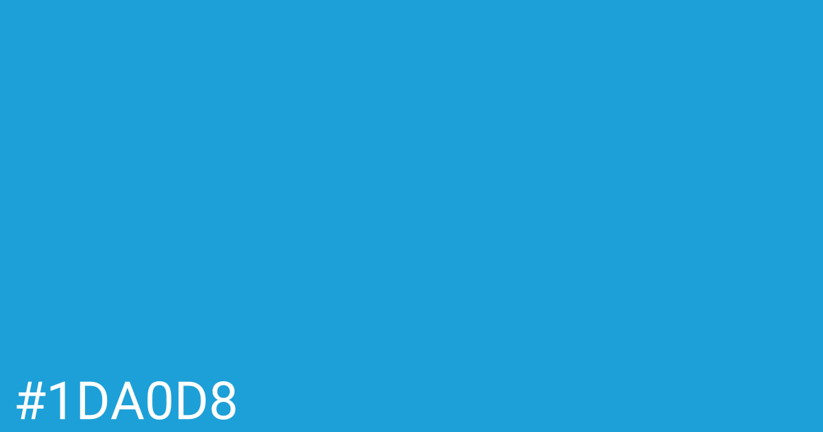 Hex color #1da0d8 graphic
