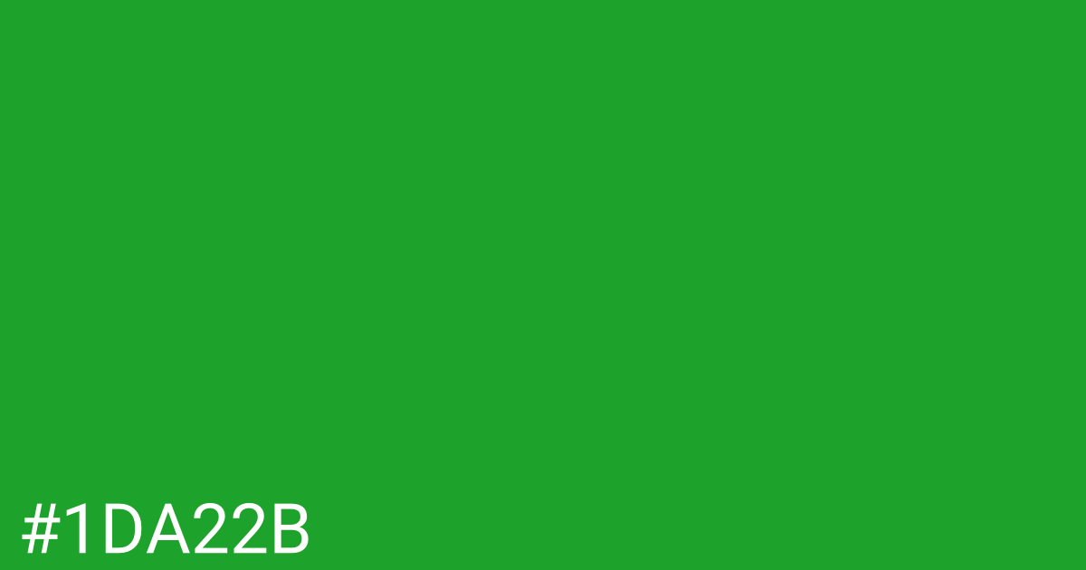 Hex color #1da22b graphic