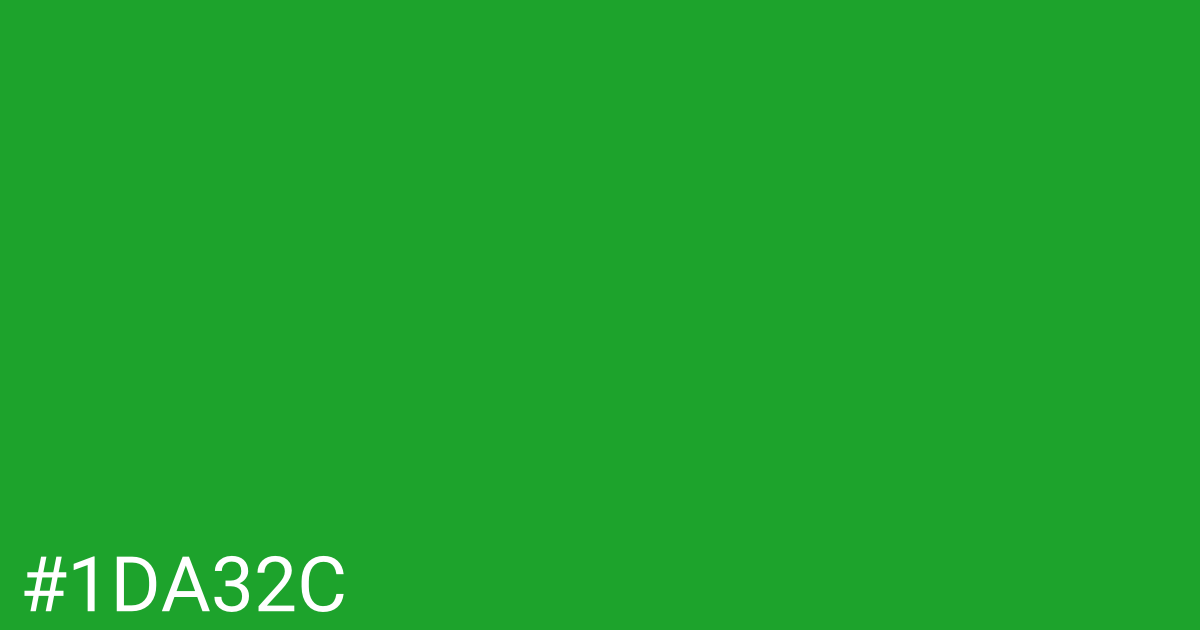 Hex color #1da32c graphic