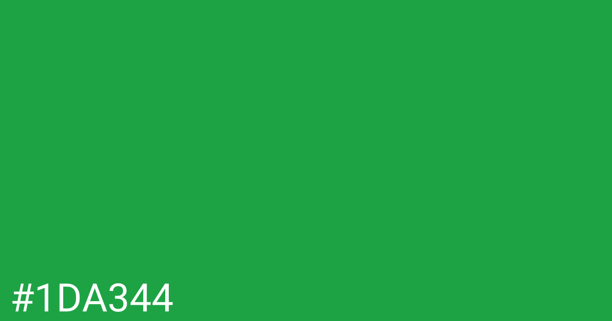 Hex color #1da344 graphic