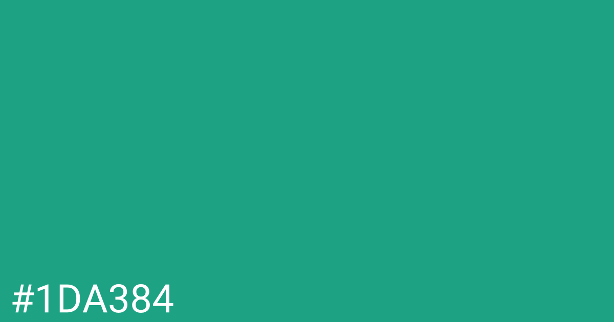 Hex color #1da384 graphic