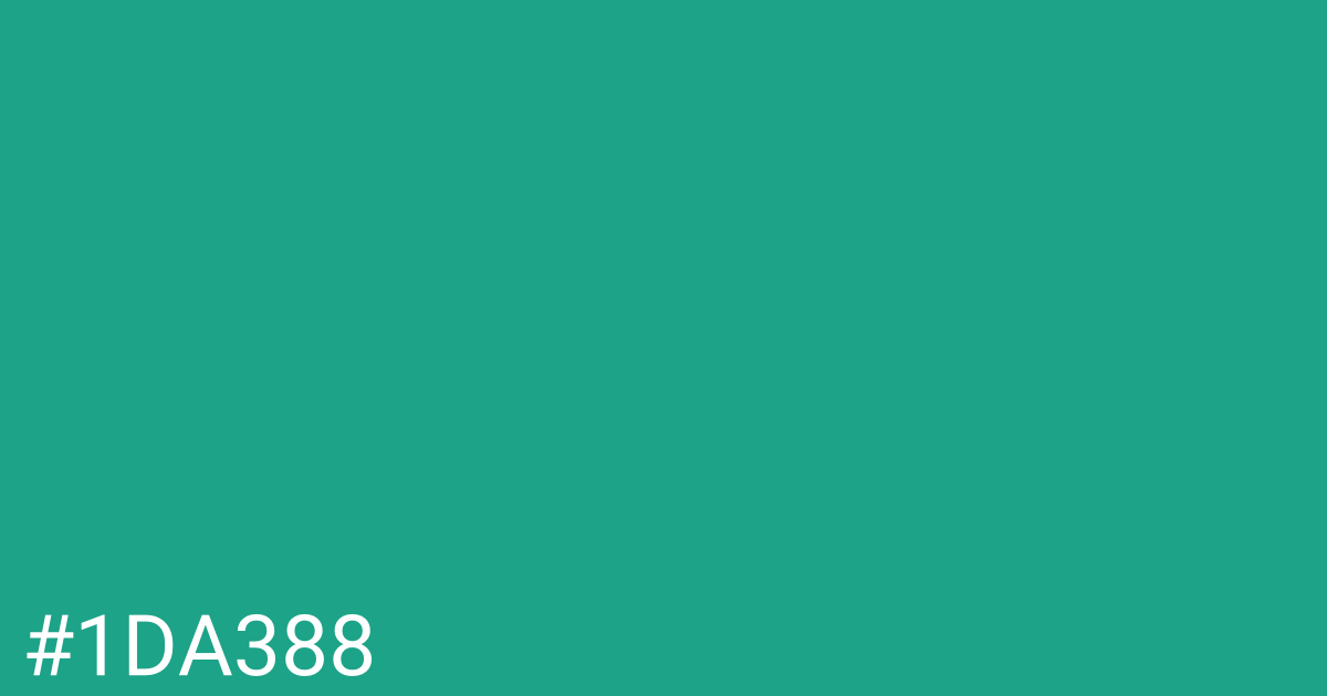 Hex color #1da388 graphic