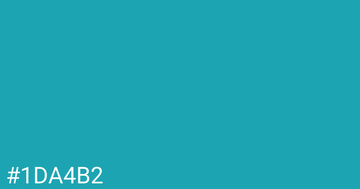 Hex color #1da4b2 graphic