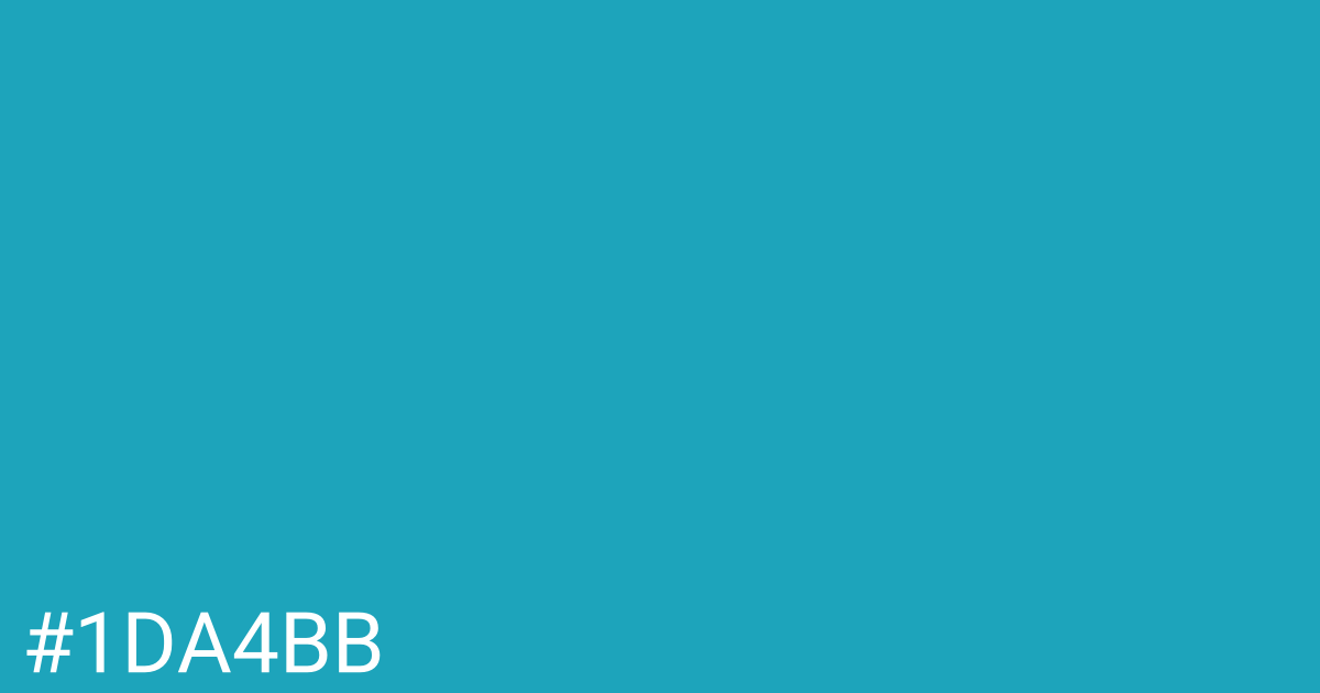 Hex color #1da4bb graphic