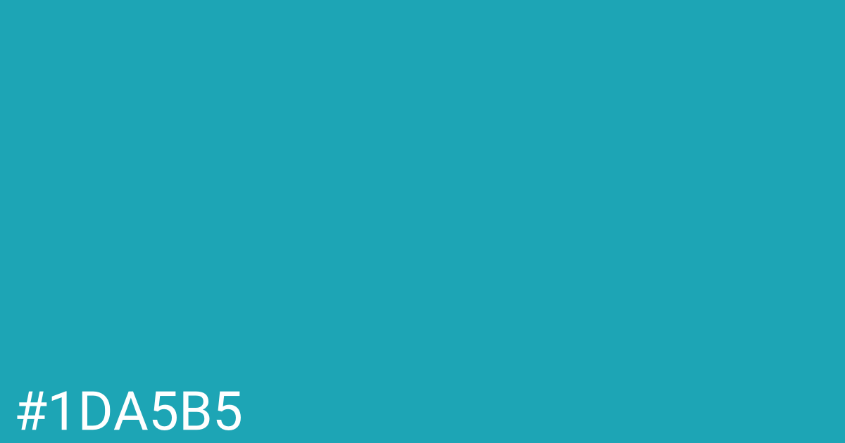 Hex color #1da5b5 graphic