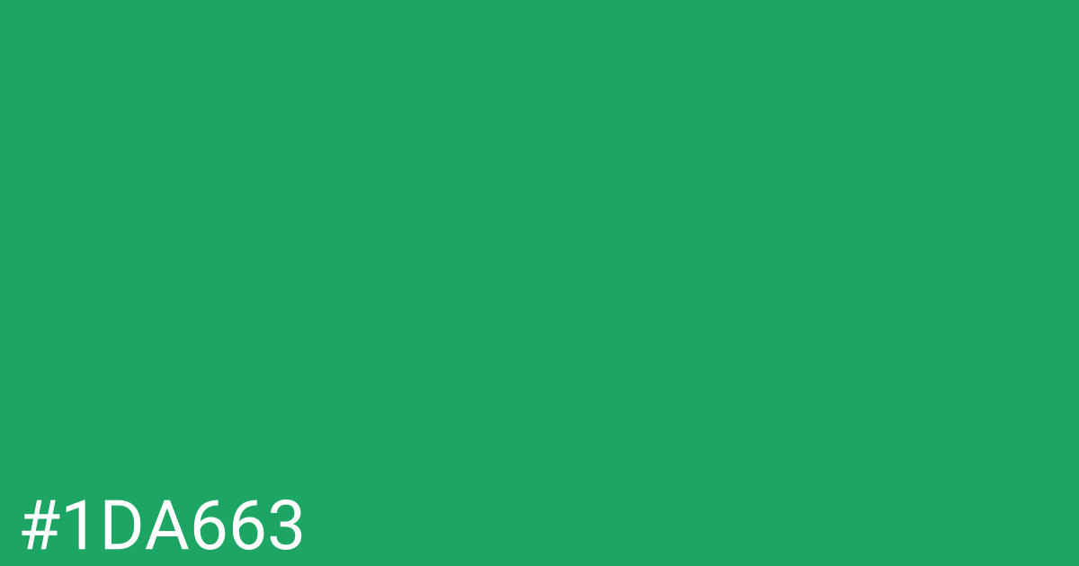 Hex color #1da663 graphic