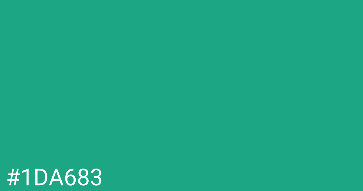 Hex color #1da683 graphic