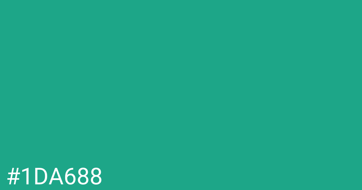 Hex color #1da688 graphic