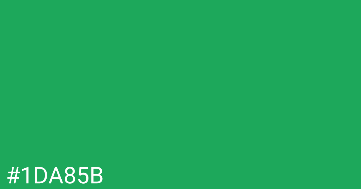 Hex color #1da85b graphic